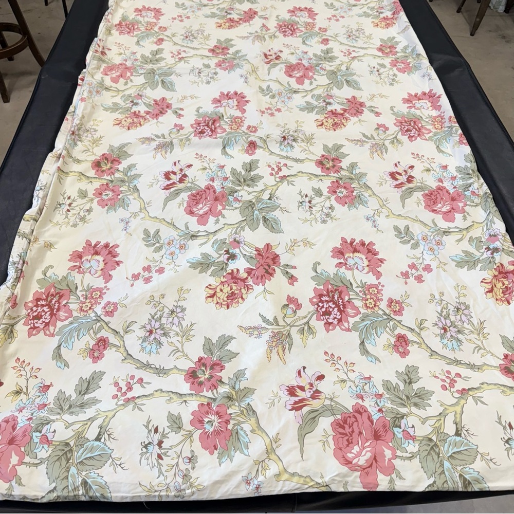 Eikei French Country Garden Toile Floral Printed 100% Cotton Duvet Cover King - Picture 2 of 16